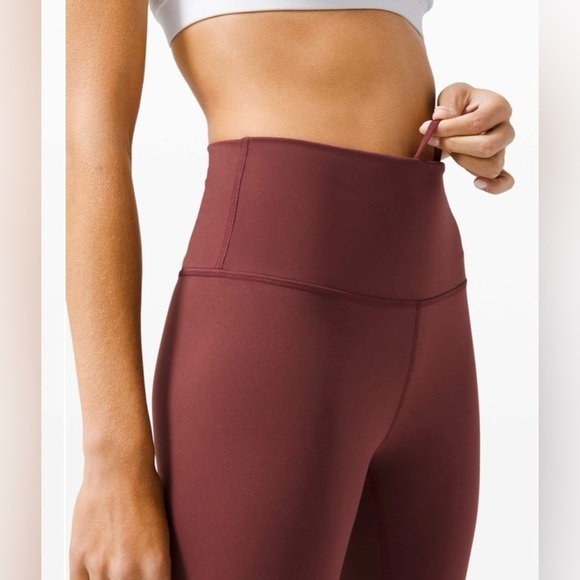 Lululemon Wunder Train High-Rise Tight Legging 25” Savannah Red Size 4 –Like New - Picture 3 of 8